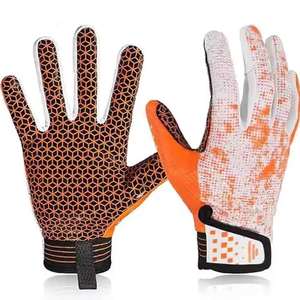 Gants de Football Américain de Qualité Supérieure pour Récepteurs, en Cuir Synthétique et Latex, Écran Tactile, Imperméables, Antidérapants, Vente en Gros - Product Image 3