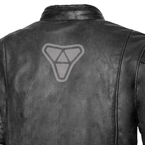 Men's Slim Fit Motorcycle Biker Leather Jacket Windproof OEM Custom Fashion Motorbike Coats Wholesale Leather Clothing - Product Image 6