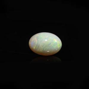 Natural White Opal Loose Gemstone 6 Carat Certified Wholesale Raw 20mm - Product Image 1