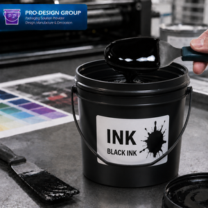 4L <b>Plastic</b> Ink Container with Airtight Lid; Chemical Resistant Pail for Printing Ink Packaging - Product Image 5