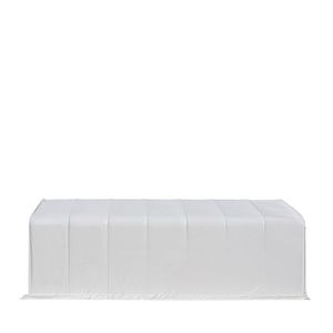 15FT X 35FT Single RV/Motorhome Storage Shelter 17 oz <b>PVC</b> Fabric Cover Front <b>Roll</b> Door Enclosed Rear Wall 3 Layer Galvanized St" - Product Image 4