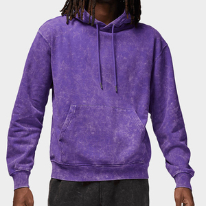 Sudadera de Felpa con Acabado Ácido Personalizada de Alta Calidad, Poliéster/Algodón, Diseño de Bolsillo con Impresión Digital, Ecológica, para Hombre - Product Image 1