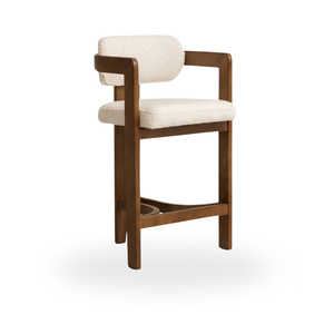 Modern Commercial Wooden <b>Bar</b> Furniture <b>Stool</b> Backrest Cushioned Counter Height Chair Custom Upholstery for Restaurant Cafe - Product Image 2