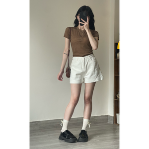 Pantalones Cortos Deportivos Transpirables para Mujer, Varios Colores, Estilo Coreano, 100% Algodón Orgánico, Hechos en Vietnam, Muestra Gratis, Mejor Precio - Product Image 3