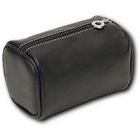 Neceser de viaje con logotipo personalizado, bolsa de cosméticos de gran capacidad con cierre de cremallera auténtico, Color negro - Product Image 2