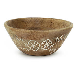 Bol mélangeur en bambou poli fait main, écologique, style américain, pour la préparation de salades, la pâtisserie et les fêtes - Product Image 2