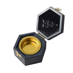 Brass Incense <b>Burner</b> Aromatic Diffuser With Sunburst Lid Design Incense <b>Burner</b> Black & Golden Premium Design - Product Image 6