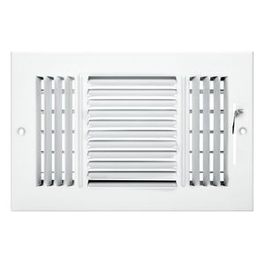 6 Griglie di Ventilazione in Ferro Antiruggine da 10 Pollici, Set da 6 Pezzi per Sistemi HVAC, Bocchette di Ventilazione a 3 Direzioni per Pavimento, Parete e Soffitto di Casa/Ufficio - Product Image 3