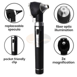 Outil de diagnostic manuel en acier inoxydable pour examen des oreilles, éclairage LED lumineux, endoscope médical portable pour le conduit auditif - Product Image 4
