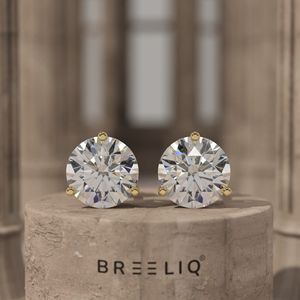 Bijoux pour femmes Breeliq en or massif 18 carats avec diamants moissanite et quartz, luxueux, élégants et raffinés pour les soirées - Product Image 3