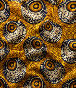 Tela de Poliéster Resistente al Agua con Estampado Jacquard de Paisley Amarillo para Corbatas, Trajes y Decoración de Prendas para Niños - Product Image 4