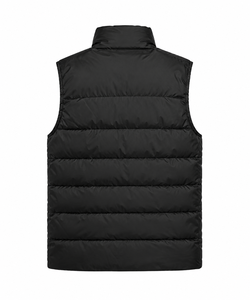 <b>Men's</b> Quilted Puffer <b>Vest</b> Sleeveless Zip Up Waistcoat Stand Collar Warm Outerwear for Winter & Autumn Season - Product Image 5