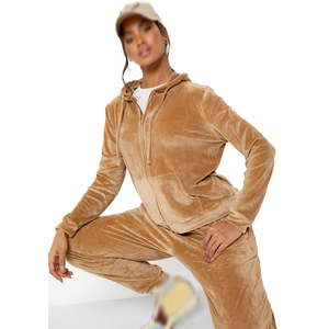 Conjunto Deportivo de Punto para Mujer con Logotipo Personalizado, para Invierno, con Detalles de Borlas y Lentejuelas, Impermeable y Transpirable - Product Image 1