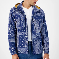Veste coupe-vent d'hiver pour homme avec impression de logo personnalisé, haute qualité, sublimation, faible MOQ
