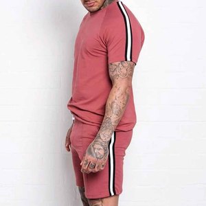 Conjunto de Verano 2026 para Hombre, 100% Algodón, Secado Rápido, Cuello Redondo, Camiseta de Manga Corta y Pantalones Cortos a Juego, Traje de Dos Piezas, Casual, para Playa y Vacaciones - Product Image 6