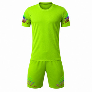Option de vente en gros personnalisable disponible, uniforme de football professionnel, respirant, séchage rapide, léger, manches courtes, design personnalisé - Product Image 3