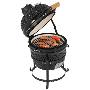53747749 13in Ceramic Carbon <b>Oven</b> Portable Charcoal Grill Temperature Control Three Layers Elliptical Cylinder <b>Camping</b> Grills - Product Image 2