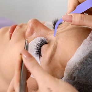 Kit Profesional de Pinzas para Pestañas, 2 Piezas, Pinzas de Acero Inoxidable con Punta Recta y Curva para Extensiones de Pestañas, Manualidades, Arte de Uñas - Product Image 5