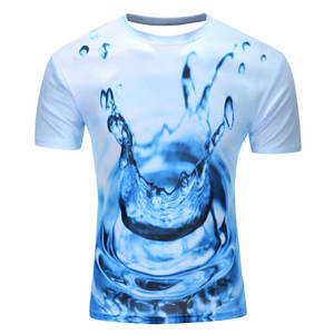 Camiseta Sublimada Personalizada de Primera Calidad para Hombre, Poliéster/Algodón, Transpirable, Ecológica, Manga Corta, Más Vendida, MOQ Bajo - Product Image 1