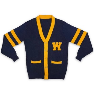 Cardigan décontracté en chenille de haute qualité à col en V avec logo brodé sur le devant pour hommes et femmes, plusieurs tailles et couleurs, boutons, automne/hiver - Product Image 1