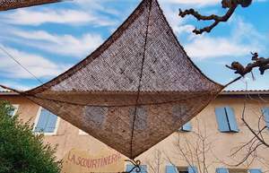 Eco-friendly Natural Coir Shade Sail <b>For</b> Patio & Pergola | UV Protection Organic Coir Mesh <b>Screen</b> - Product Image 4