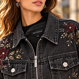 New <b>Women's</b> Cotton Denim Blue Oversized Long Styling Denim Jackets <b>Women's</b> Jean Jacket Wholesale Denim Jacket <b>Women</b> Casual <b>Coat</b> - Product Image 6