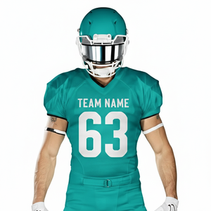 Conjunto de Uniforme de Fútbol Americano con Nuevo Diseño 2026 |   Camiseta Unisex de Manga Corta con Logotipo Personalizado Impreso en Color, 100% Poliéster |   Venta al por Mayor OEM - Product Image 1