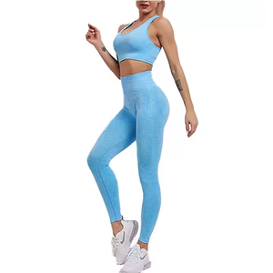 Ensemble de yoga compressif pour femmes, durable, 2 pièces, léger, 100% polyester, antibactérien, confortable, tendance, qualité supérieure - Product Image 4