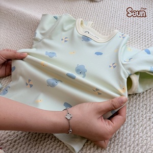Conjunto Térmico de Manga Larga para Niños SeunKids, Suave y Transpirable, de Poliéster Estampado, Hecho en Vietnam - Product Image 1