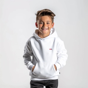 Sweat à capuche décontracté à carreaux pour enfants, fabricant en gros, sweat à capuche doux en polaire pour garçons et filles, vêtements personnalisés avec logo - Product Image 6