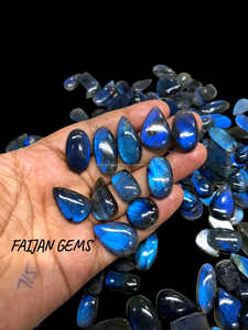 Cabochon de Labradorite bleue de haute qualité lisse agréable en vrac pour bijoux en pierre naturelle faite à la main prix de fabrication compétitif - Product Image 2