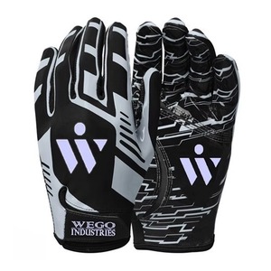 Custom Printed Silicone Anti-slip Palm American Football Outdoor Sports Gloves - Product Image 5