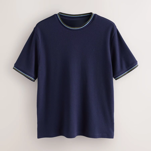 T-shirt Homme Oversize Col Rond Manches Courtes Coupe Ample en Coton Premium Épais – Style Décontracté Streetwear Uni - Product Image 1