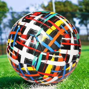 Ballon de football d'entraînement en cuir PU de haute qualité BRG 2026, taille 5, poids officiel, durable et respirant, avec logo personnalisé - Product Image 6