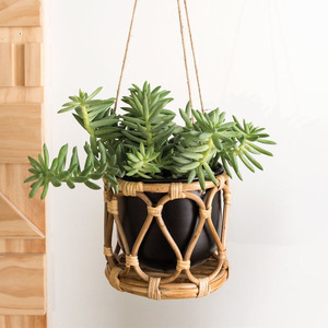 Supplier cost <b>plant</b> <b>basket</b> pot natural rattan cane hanging <b>baskets</b> <b>for</b> outdoor <b>plants</b> wholesale - Product Image 4