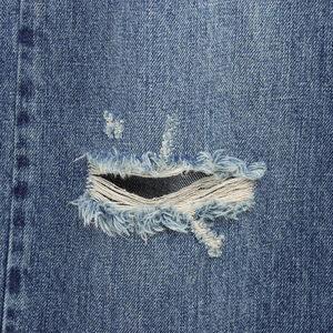 Jean en denim pour homme, coupe droite, taille mi-haute, respirant, léger, séchage rapide, délavage à la pierre, printemps-hiver - Product Image 5