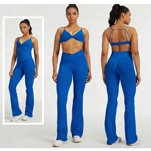 Conjunto de Yoga para Mujer al por Mayor, Conjuntos Deportivos Sin Costuras, Top Deportivo, Ropa de Gimnasio - Product Image 3