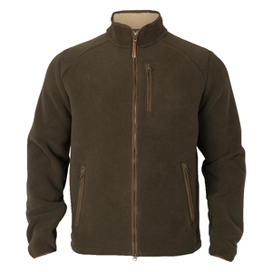 Chaqueta de invierno para hombre de forro polar sherpa premium con cremallera completa, para caza y actividades al aire libre, con tirador de cremallera de cuero, venta al por mayor OEM - Product Image 1