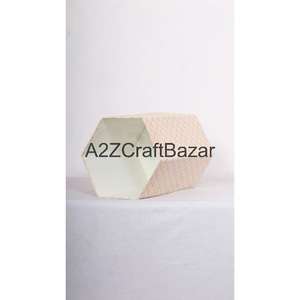 Poubelle extérieure hexagonale élégante en carton de coton pliable avec motif imprimé DIY pour bureau, maison, jardin - Personnalisable - Product Image 5