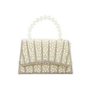 Beige <b>Bridal</b> <b>Wrap</b> Clutch P24367 - Product Image 3