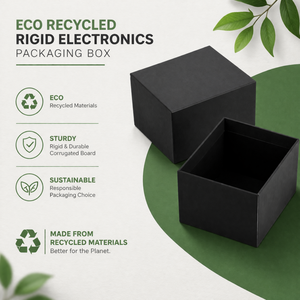 Caja de Embalaje Rígida para Electrónicos, Reciclada y Sostenible |   Caja de Regalo Personalizada Laminada Mate Corrugada para Electrónica de Consumo - Product Image 6