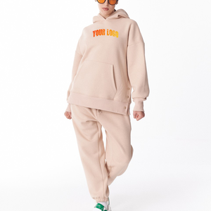 Conjunto de Sudadera Oversize y Pantalones Jogger para Mujer, Felpa Premium, Moda Casual Urbana 2026 - Product Image 6