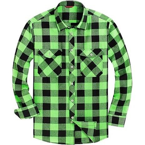 Wholesale 2026 Customized 100% Cotton Flannel Shirt Men Quilted Lined <b>Brushed</b> Brass Buttons Casual Flannel Shirt Breathable - Product Image 4
