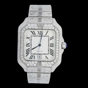 High Quality Moissanite Diamond <b>Watch</b> <b>for</b> <b>Women</b> Elegant Shiny Stone Luxury Jewelry Timepiece Available At Competitive Price - Product Image 4