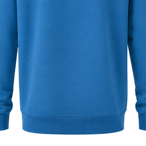 Men’s Custom Cerulean Blue Pullover <b>Hoodie</b> Long Sleeve Regular Fit Fleece Sweatshirt with Drawstring Hood Kangaroo Pocket Street - Product Image 4