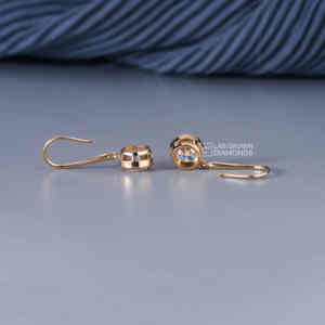 Pendientes de Diamantes Cultivados en Laboratorio con Corte Brillante Redondo de Plata S925 de Lujo, Color EF, Joyería de Diamantes Sintéticos para Mujer, Regalo de Boda - Product Image 6