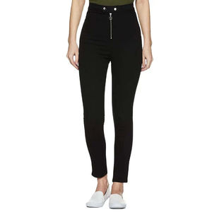 Pantalones Vaqueros Negros Elásticos de Cintura Alta para Mujer, Pantalones Ajustados Tipo Lápiz, Jeans Ajustados, Pantalones de Mezclilla con Logotipo Personalizado, Ropa Casual - Product Image 1