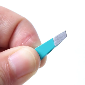 Petites pinces à épiler professionnelles, outil de coupe des sourcils de haute précision, pointe incurvée en acier inoxydable, réutilisable, léger et sûr, ANAAIF - Product Image 2