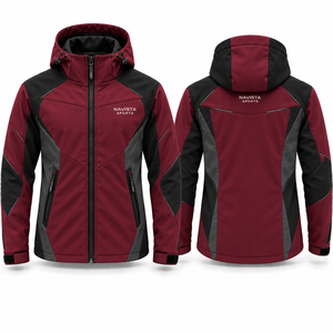 Vestes Softshell d'hiver unisexes NAVISTA SPORTS de haute qualité, respirantes, imperméables, résistantes au vent, réversibles, à fermeture éclair frontale rapide - Product Image 2