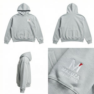 Sudadera con Capucha Unisex de Forro Polar Térmico Bordada, Sudadera Cálida de Invierno, Estilo Urbano, Edición Europa, Colección de Sudaderas Maluza Industries - Product Image 6